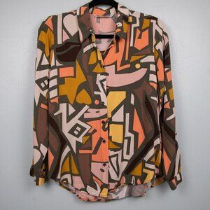 Big Dart abstract button up shirt-8